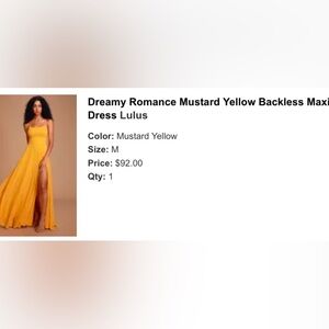 Brand new yellow prom dress